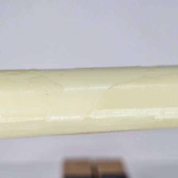 Pottery Barn Premium Flameless Taper Candles Lot Of 2 Natural 8” FLAW - Picture 9 of 13